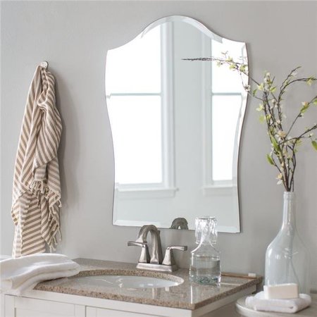 DECOR WONDERLAND Decor Wonderland SSM401 Alta Modern Bathroom Mirror - Silver SSM401